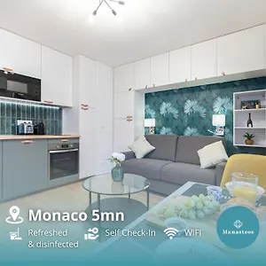Monaco Border, Renovated Studio, Private Parking Appartamento